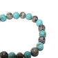 Turquoise & Map Heart Bracelet