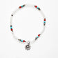 Red, White & Blue Sunflower Anklet