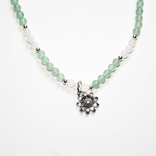 Aventurine Sunflower Anklet