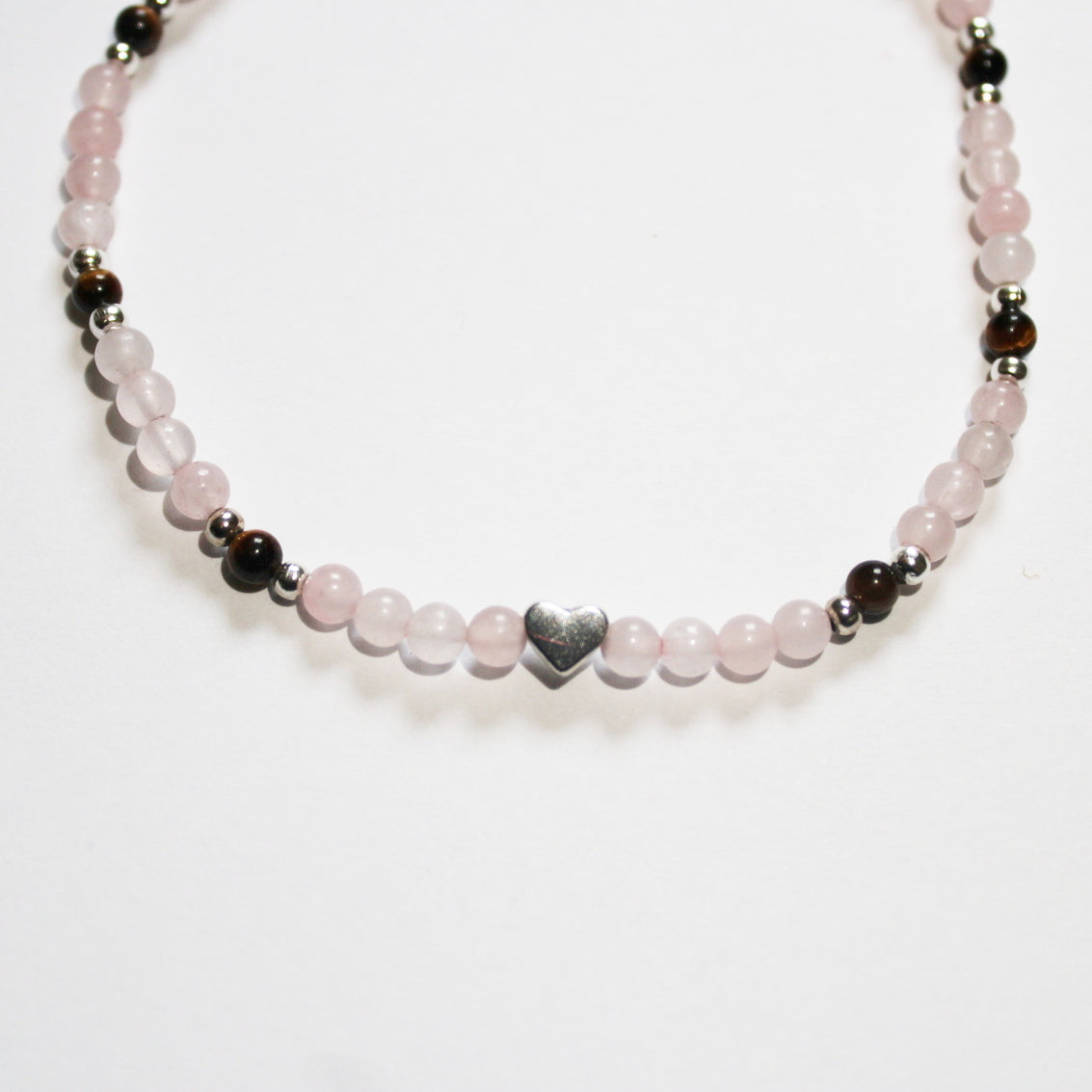 Rose Quartz Heart Anklet