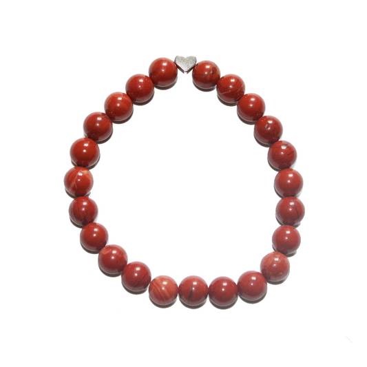 Red Jasper Heart Bracelet